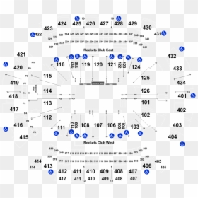 Toyota Center Seat Map With Numbers, HD Png Download - houston rockets png