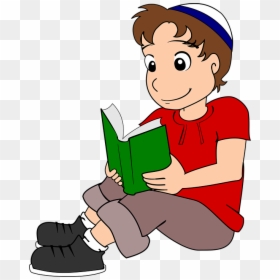 Chico Con Un Libro, HD Png Download - people reading png