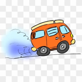 Car Moving Cartoon Png, Transparent Png - minivan png