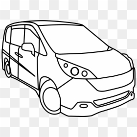 Minivan Drawing, HD Png Download - minivan png