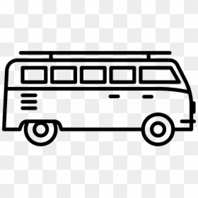 Black And White Bus, HD Png Download - minivan png