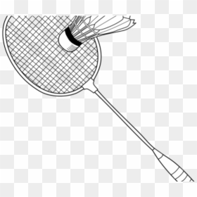 Badminton Racket Colouring Pages, HD Png Download - badminton racket png