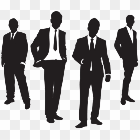 Men In Suits Silhouette, HD Png Download - man in suit silhouette png