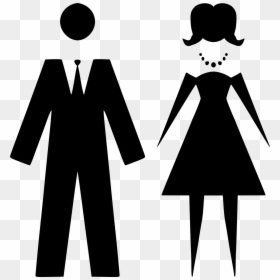 Formal Attire Icon Png, Transparent Png - man in suit silhouette png