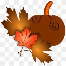 Fall Leaves And Pumpkins Border Png - Fall Clip Art, Transparent Png - fall border png