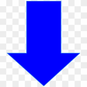 Arrow In Blue Clip Arts - Blue Down Arrow Icon, HD Png Download - blue arrow png