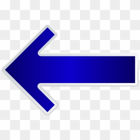 Arrow Blue Left Transparent Png Clip Art Image - Sign, Png Download - blue arrow png