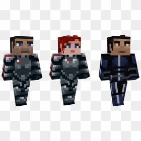 Minecraft Mass Effect Skin, HD Png Download - mass effect png