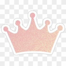 Crown Glitter Pink Yellow Hair Bynisha Freetoedit Image - Crown Glitter Pink, HD Png Download - pink crown png