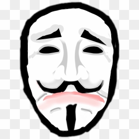 Transparent Drama Mask Clipart - Anonymous Mask Sad Face, HD Png Download - anonymous mask png