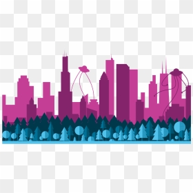Perks At The Chicago Office - Skyline, HD Png Download - chicago skyline png