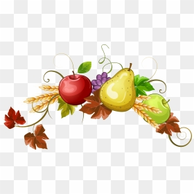 Fall Border Clipart Png Download - Fruit Decoration Clipart, Transparent Png - fall border png