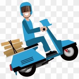 Courier Express By Transprent - Bike Delivery Png, Transparent Png - negan png