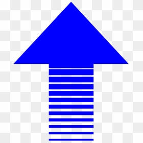 Blue Arrow On A White Background - Arrow Png, Transparent Png - blue arrow png