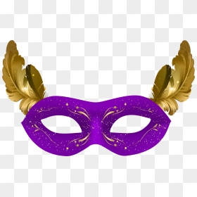 Purple Masquerade Mask Png, Transparent Png - mardi gras mask png