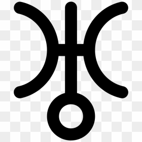 Uranus Symbol Filled Icon - Uranus Symbol Png, Transparent Png - uranus png