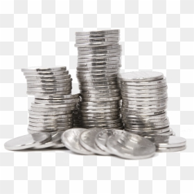 Photo Stacks Of Silver Bullion Coins - Cash, HD Png Download - money stacks png