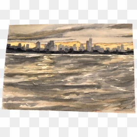 Painting, HD Png Download - chicago skyline png