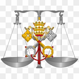 Transparent Scales Of Justice Png - Vatican Pope Coat Of Arms, Png Download - justice png