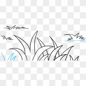 Easy To Draw Grass, HD Png Download - dirt pile png