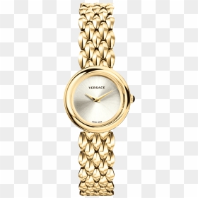 Versace V-flare - Versace Women's V Flare Bracelet Watch 28mm, HD Png Download - gold flare png
