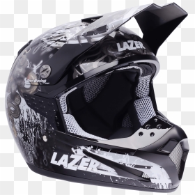 Motorcycle Helmet Lazer Smx Thin Drum Black Grey White - Motorcycle Helmet, HD Png Download - lazer png