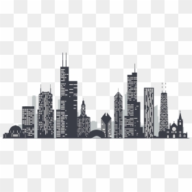 Chicago Cityscape, HD Png Download - chicago skyline png