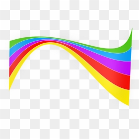Download Rainbow Ribbon Transparent Bacground Clipart - Rainbow Color Vector Transparent, HD Png Download - ribbons png