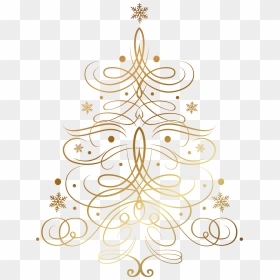 Christmas Tree Png Gold, Transparent Png - christmas holly png