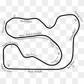 Waterford Hills Road Racing Track, HD Png Download - straight road png