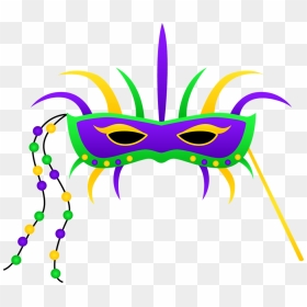 Clipart Panda Mask - Clip Art Mardi Gras Mask, HD Png Download - mardi gras mask png