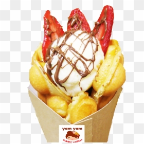 Transparent Ice Cream Sundae Png - Yam Yam Ice Cream Png, Png Download - waffles png