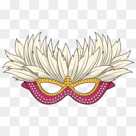 Mardi Gras Mask Clipart - Wenecka Maska Szablony Maski Karnawałowe Do Druku, HD Png Download - mardi gras mask png