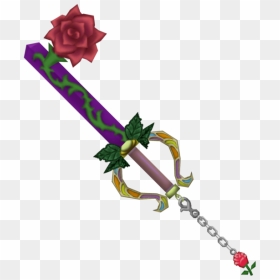 Divine Rose - Kingdom Hearts Beauty And The Beast Keyblade, HD Png Download - beauty and the beast rose png