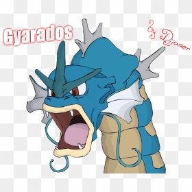 Gyarados - - Cartoon, HD Png Download - gyarados png