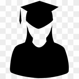 Graduation Girl Png - Girl Graduation Icon Png White, Transparent Png - graduate png