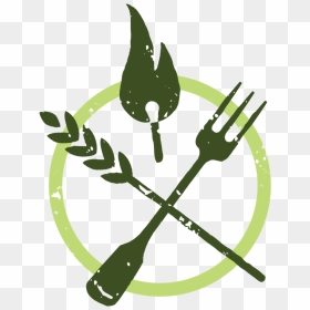 Fff2019 Logo Icon 07 - Fire Flour And Fork Logo, HD Png Download - fork and knife png