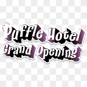 Puffle Hotel Grand Opening - Graphic Design, HD Png Download - grand opening png