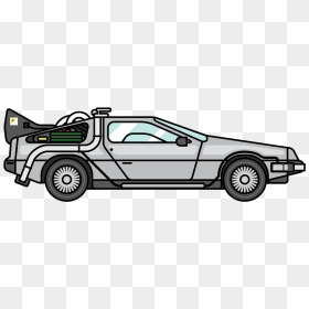 Drawing Back To The Future Delorean, HD Png Download - delorean png