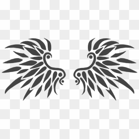 Black Wings Tattoo Design 01 By Xarachnofreakx-d7wmbkb - Wing Black And White Tattoo Png, Transparent Png - black wings png