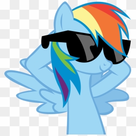 Transparent Deal With It Sunglasses Png - My Little Pony Rainbow Dash Swag, Png Download - mlg sunglasses png