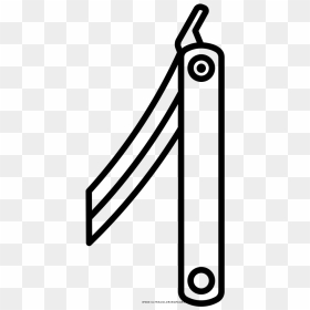 Straight Razor Blade Coloring Page, HD Png Download - razor blade png