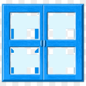 Window, Blue, Closed, Frame, Wood, Window Frames - Window, HD Png Download - window frame png