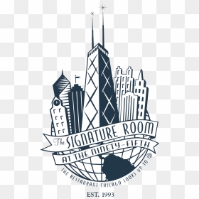 The Signature Room - Signature Room Chicago Dress Code, HD Png Download - chicago skyline png