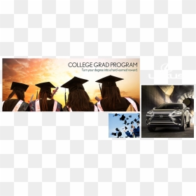 The Lexus College Graduate Finance Program Includes - Graduation Ceremony, HD Png Download - graduate png