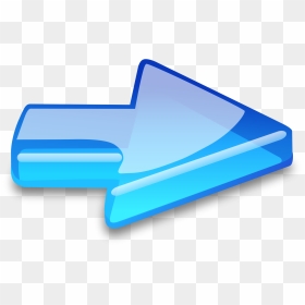 Arrow 3d Icon Png, Transparent Png - blue arrow png