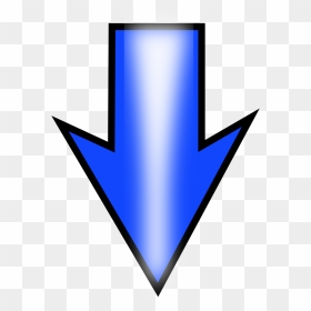 Illustration Of A Blue Arrow - Arrow Up Down Left Right, HD Png Download - blue arrow png