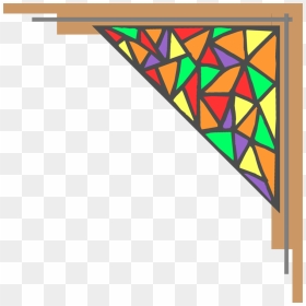 Download Stained Glass Frame Png Clipart Window Stained - Stained Glass Clipart Transparent, Png Download - window frame png