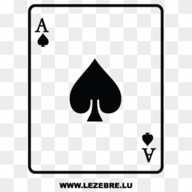 Playing Card Png Template, Transparent Png - ace of spades png