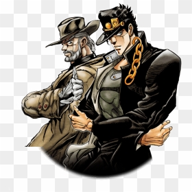 Old Joseph Joestar And Jotaro, HD Png Download - joseph joestar png